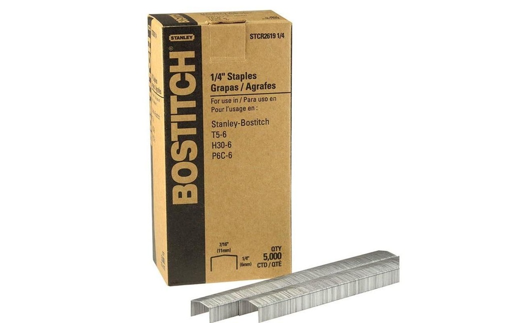 BOSTITCH Agrafes STCR 2619 1/4 (5000 pces)