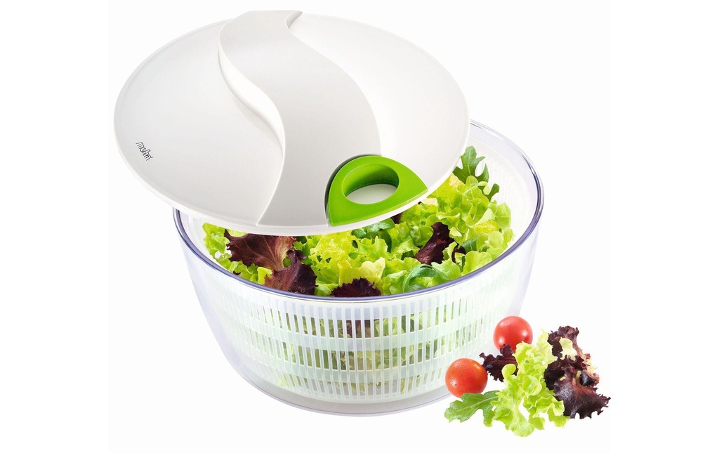 Moha Essoreuse à salade Turby 24 cm, Transparent/Blanc