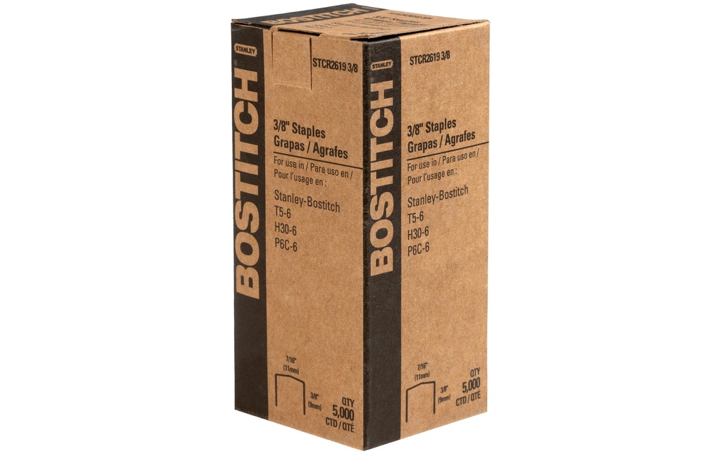 BOSTITCH Agrafes STCR 2619 3/8 (5000 pces)
