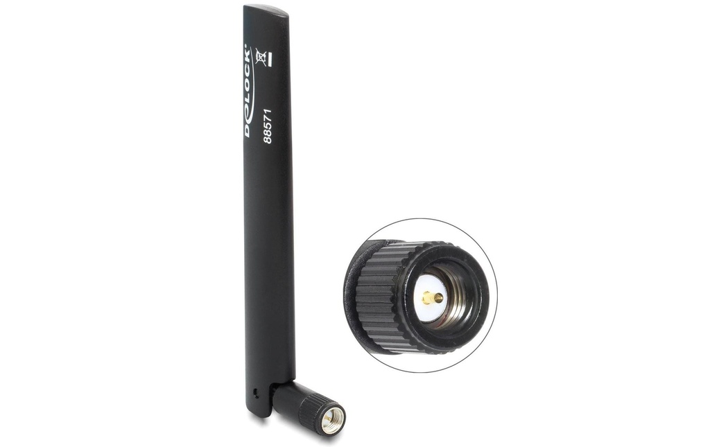 Delock Antenne LTE SMA, 13.5cm, 3dBi, SMA 3 dBi Rayonnement omni directionnel