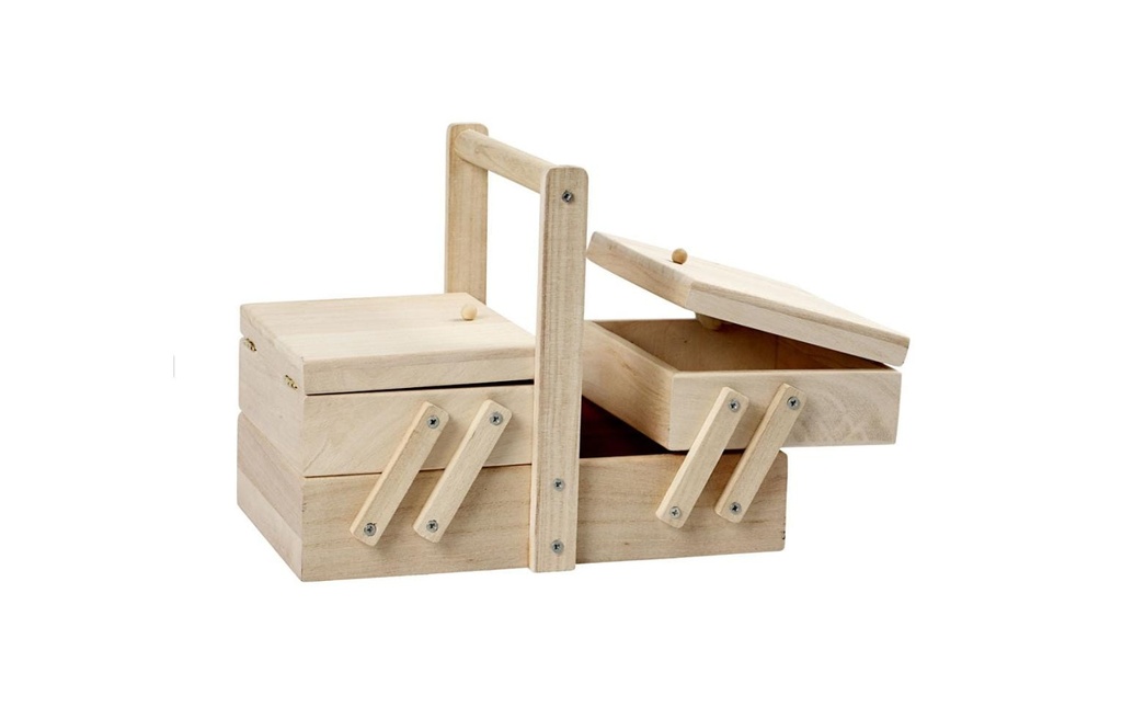 Creativ Company Article en bois 24 cm Boîte à couture