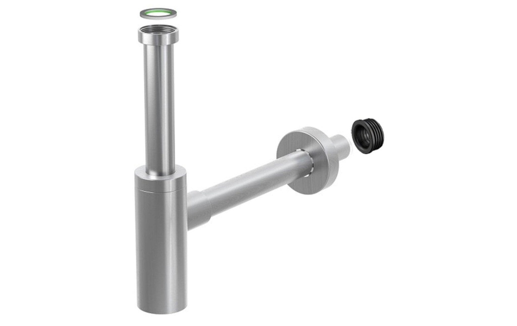 diaqua® Siphon de lavabo Profi-Line 1 1/4 x Ø 32 mm, Brossé
