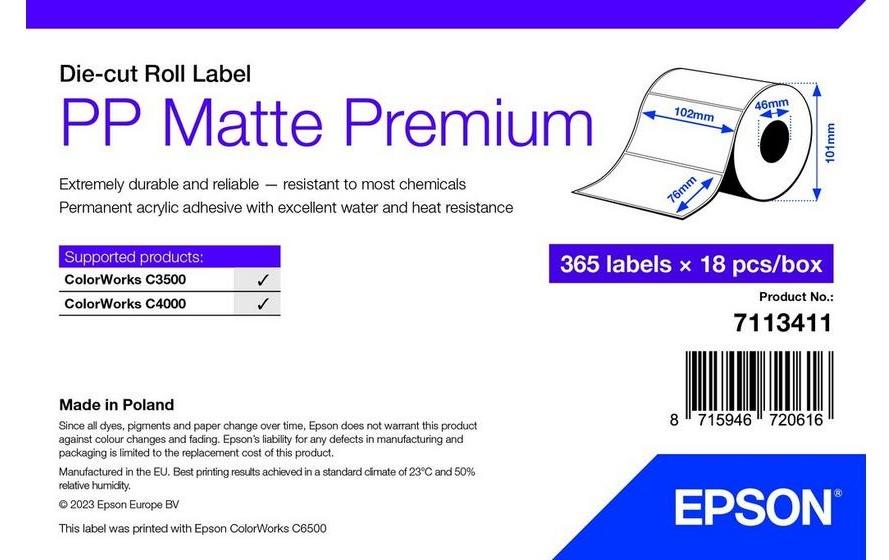 Epson Rouleau à étiquettes 102 x 76 mm
