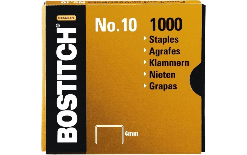 BOSTITCH Agrafes Nr.10 4mm (1000 pces)