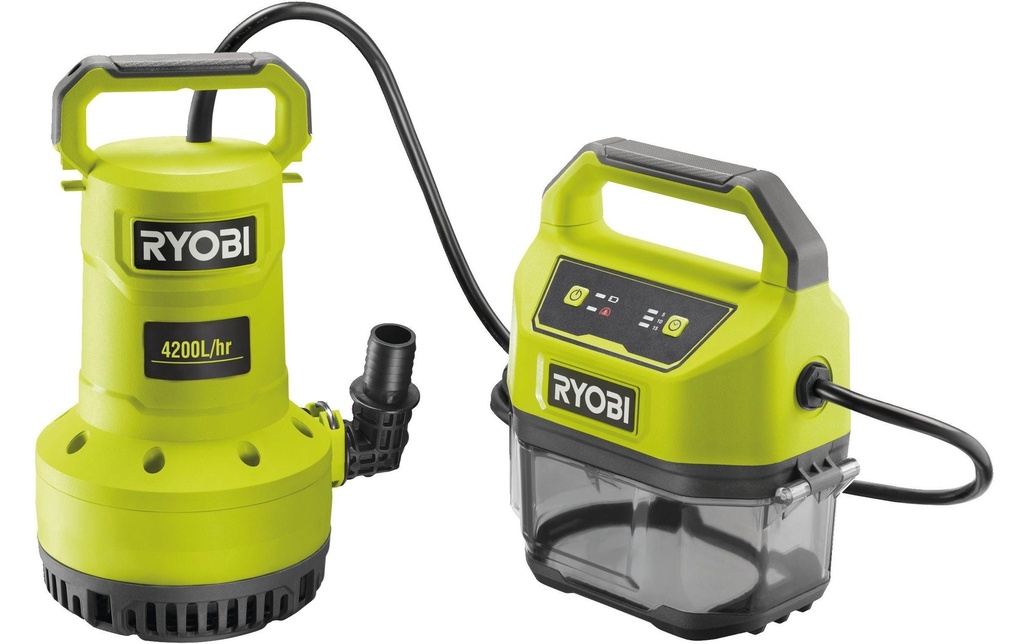 RYOBI Pompe submersible à batterie RY18SPA-0