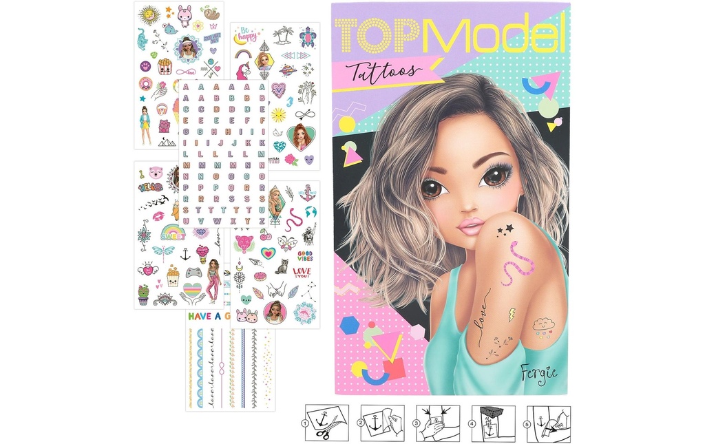 Topmodel Tatouages 6 feuilles