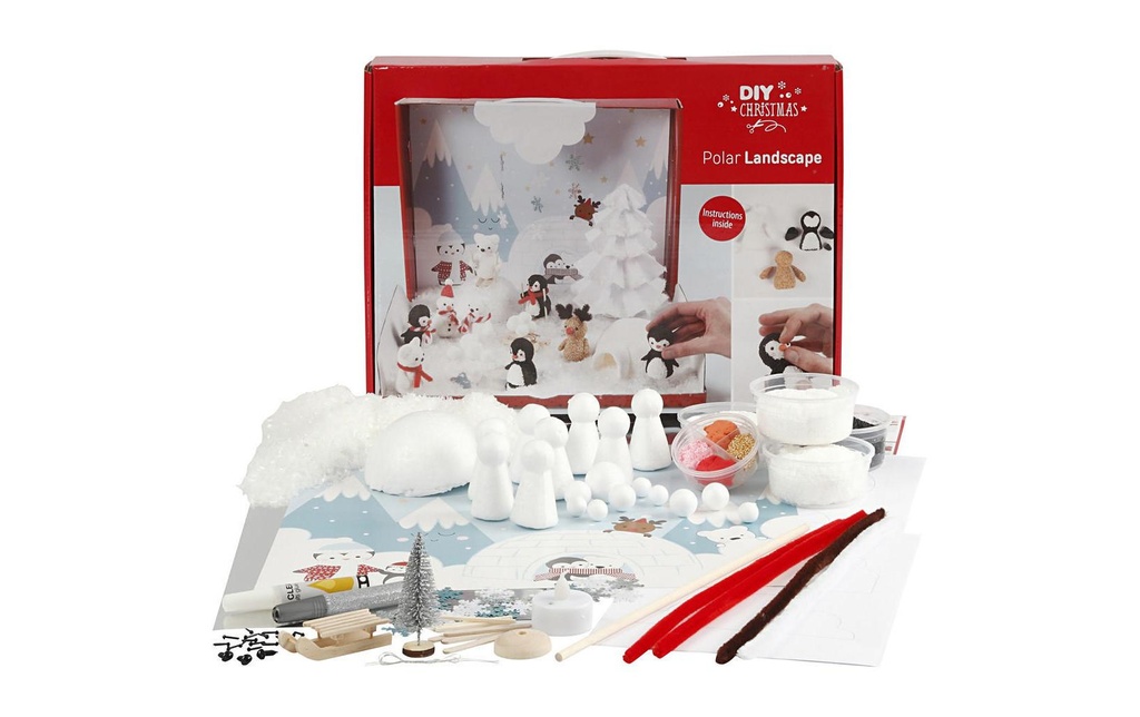 Creativ Company Kits de bricolage Paysage de Noël Polar