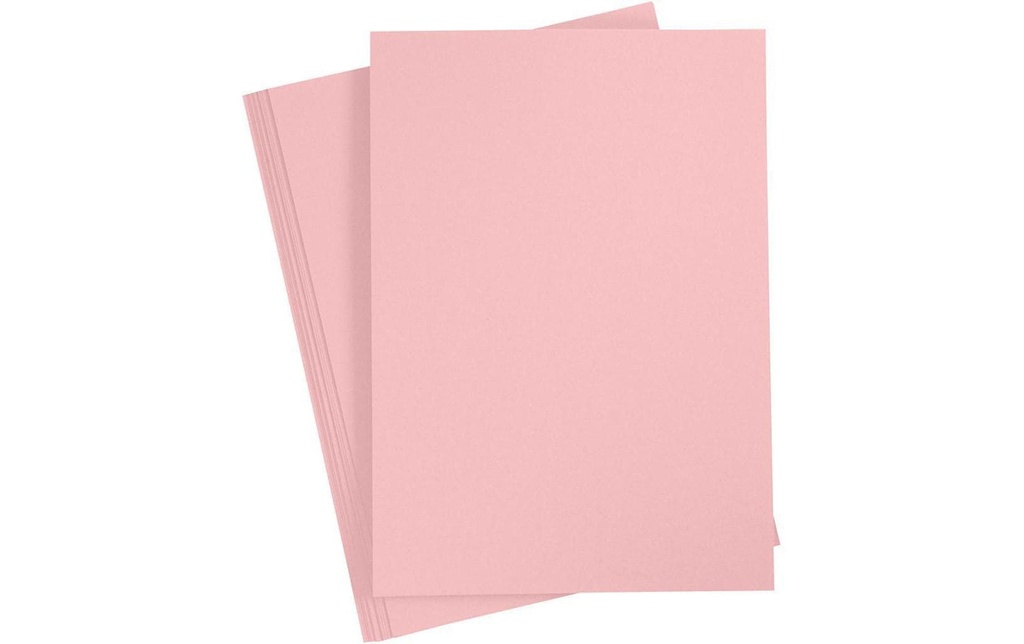 Creativ Company Papier cartonné A4, 10 feuilles, rose