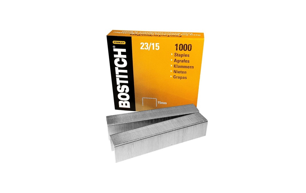 BOSTITCH Agrafes Max 23-15-1M 15mm (1000 pces)