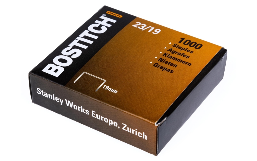 BOSTITCH Agrafes Max 23-19-1M 19mm (1000 pces)