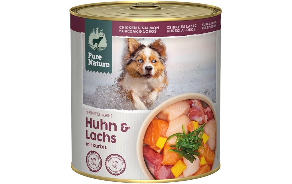 Pure Nature Alimentation humide Poulet&Saumon, 800 g