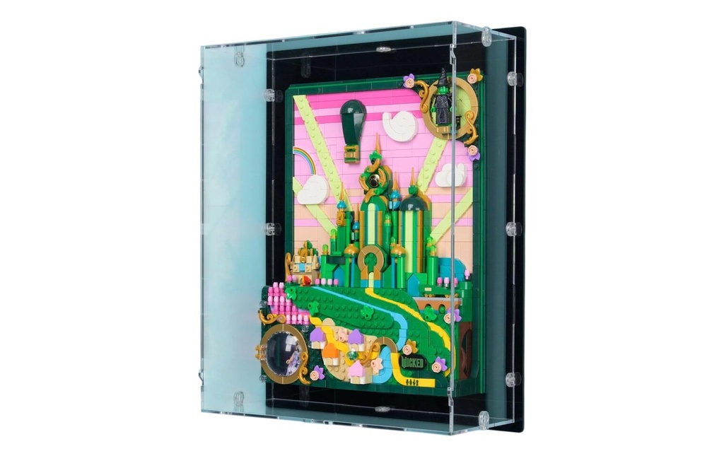 iDisplayit Présentoir mural en acrylique pour l'art mural LEGO 75685 Emerald City