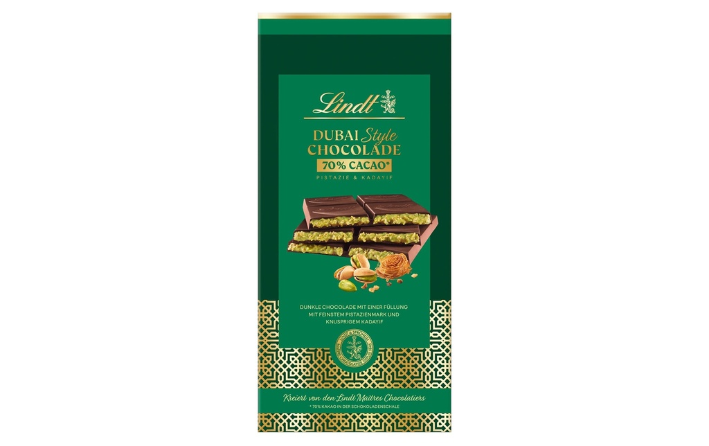 Lindt Chocolat Chocolat noir Dubai Style 150 g