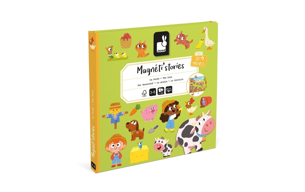 Janod Jouets d’occupation Ferme Magnetistories