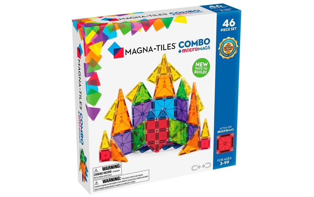 Magna-Tiles Modèle construction Combo 46 pièces