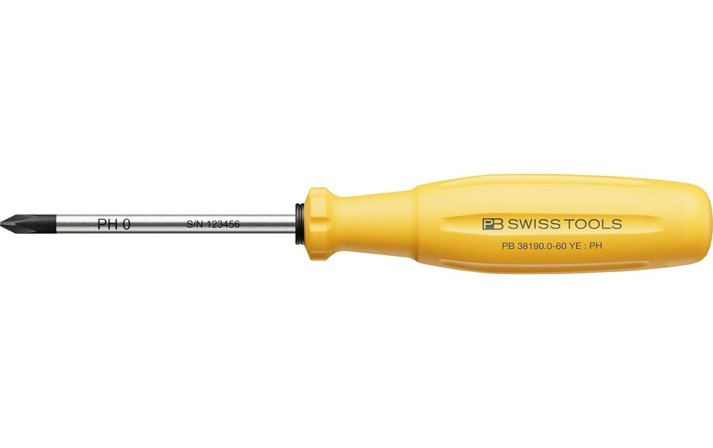 PB Swiss Tools Tournevis SwissGrip Evo PB 38190.0-60 Jaune