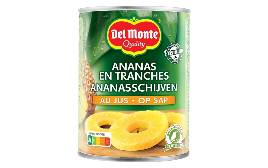 Del Monte Boîte Tranches d'ananas dans du jus d'ananas 350 g