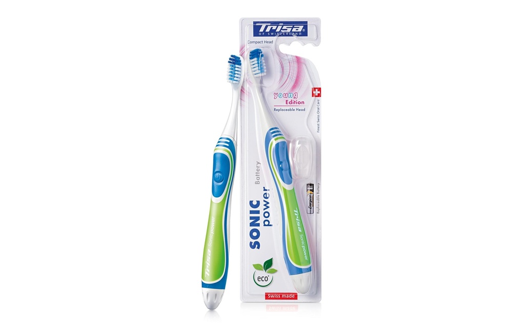 Trisa Brosse à dents sonique Sonic Power Battery Young Edition