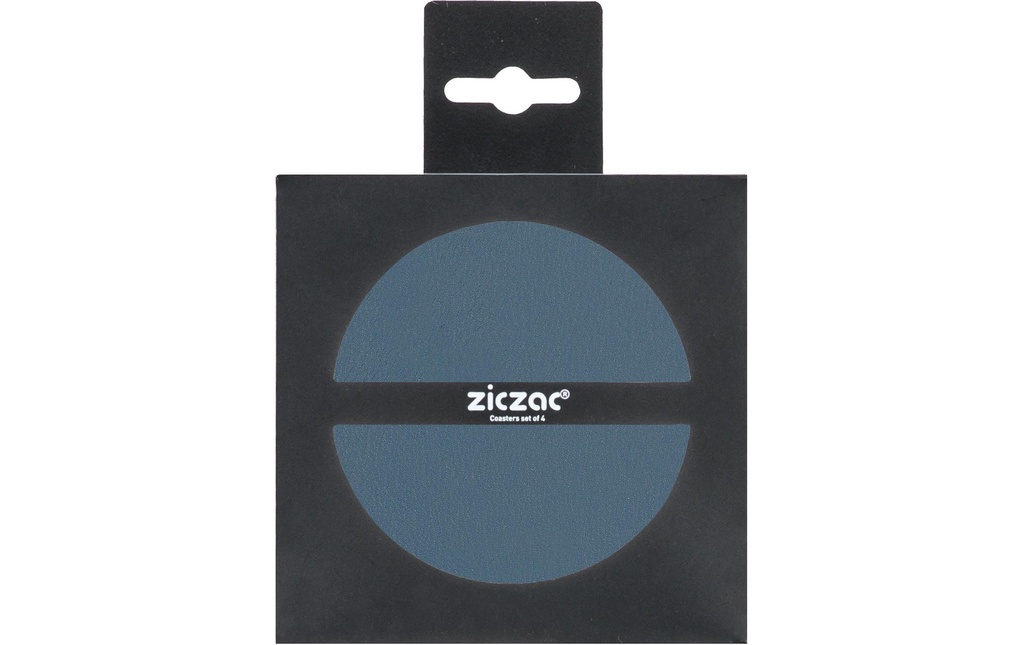 Tiseco Dessous de verre Togo 4 pièces, 10 cm, Bleu