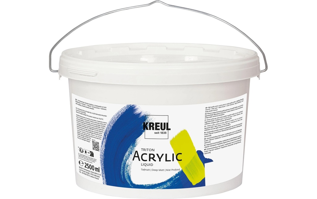 Kreul Peinture acrylique Triton Acrylic Liquid Blanc 2500 ml