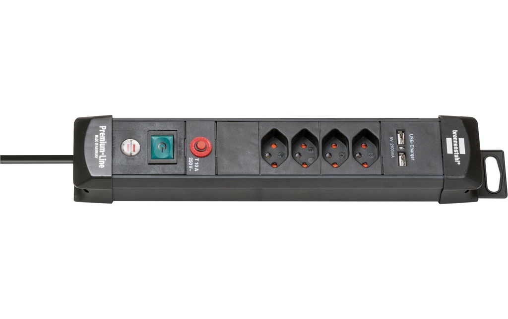 Brennenstuhl Bloc multiprises Premium-Line 4x T13, 1x USB 2.1A
