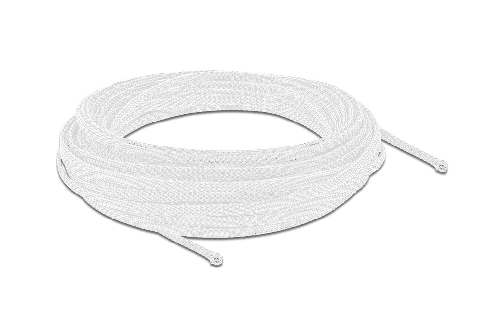 Delock Gaine de câble extensible, 10m x 3 mm Blanc