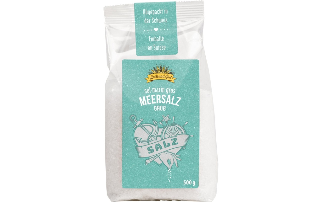 Leib und Gut Épice Sel de mer grossier 500 g