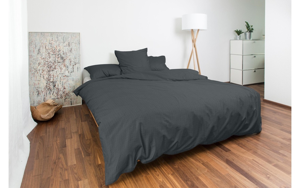Night Fashion Housse de duvet Edi 160 x 210 cm, Anthracite