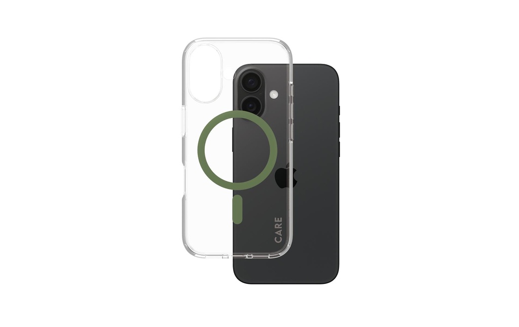 CARE Coque arrière Flagship iPhone 16 Vert