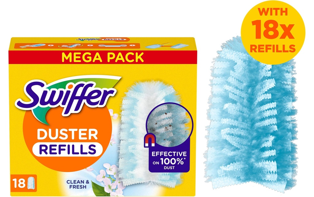 SWIFFER Swiffer aimant pouss.Refil.18p (18 pces)
