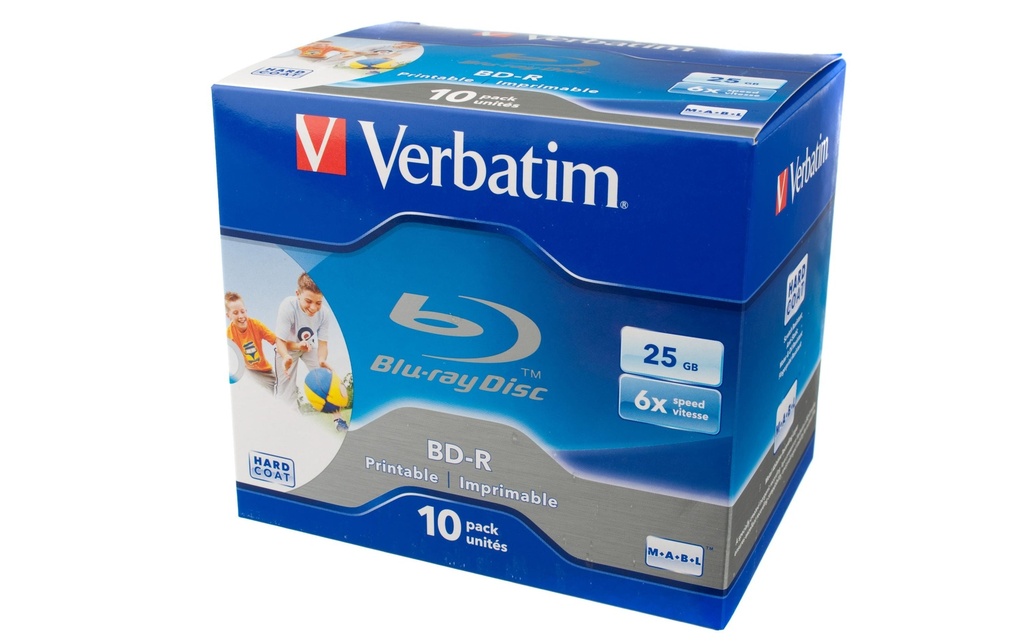 Verbatim BD-R 25 GB, boîte à bijoux (10 Pièce/s)