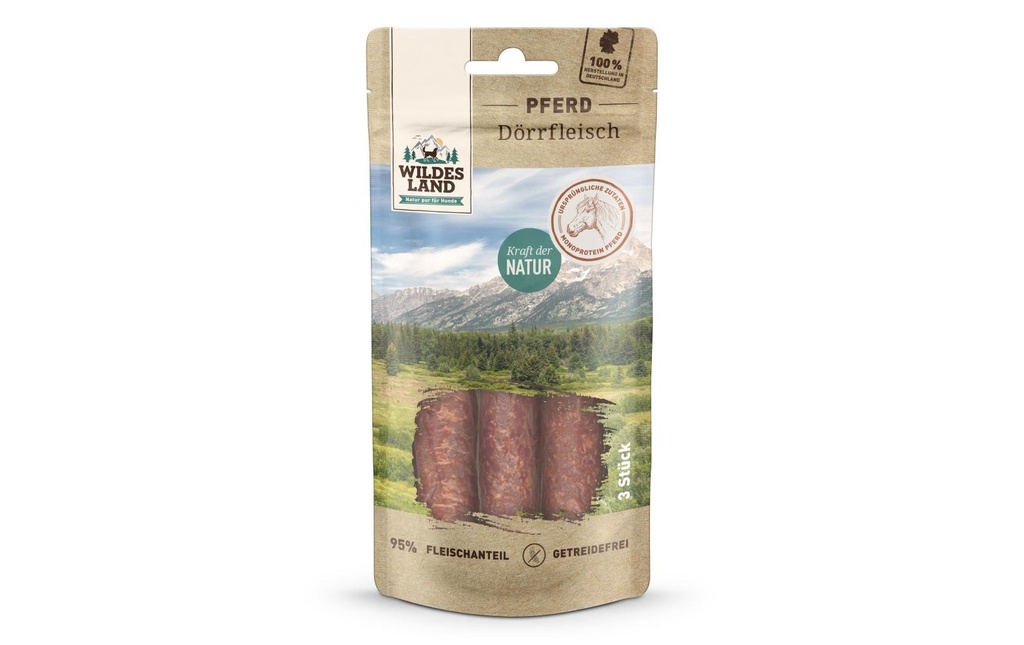 Wildes Land Collation Viande séchée de cheval 3 pièces