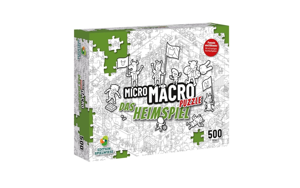 Edition Spielwiese MicroMacro Puzzle 2: Das Heimspiel 500 Teile (d)