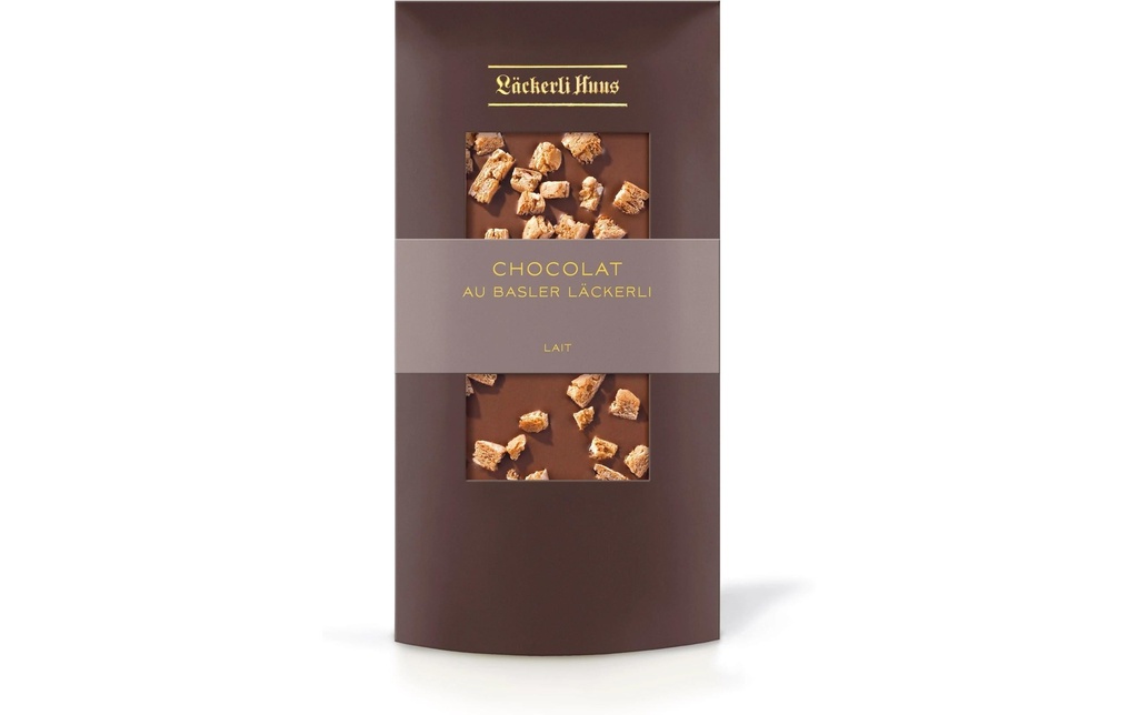 Läckerli Huus Tablette de chocolat Chocolat au Basler Läckerli lait 100 g