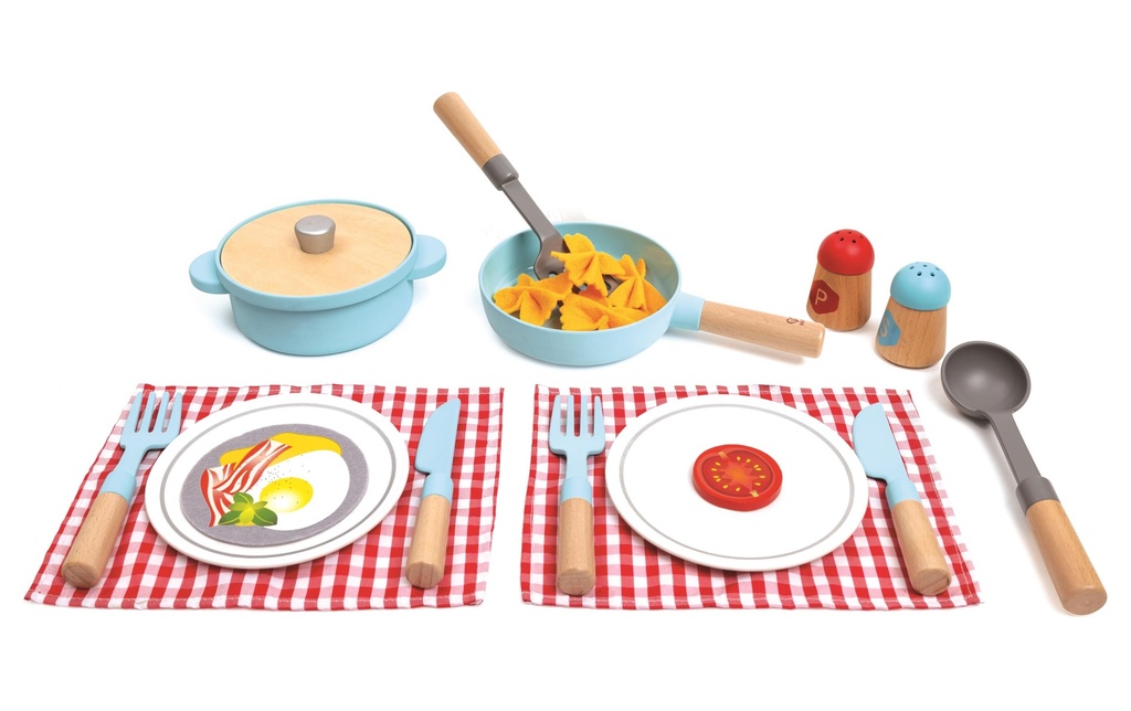 Hape Jouets Vaisselle Kit Cook + Serve