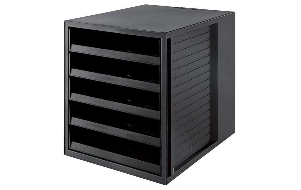 HAN Boîte à tiroirs Karma A4 Ensemble de cabinet, noir