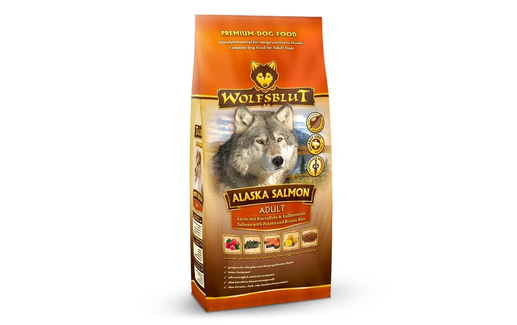 Wolfsblut Alimentation sèche Dog Alaska Salmon Adult, 12.5 kg