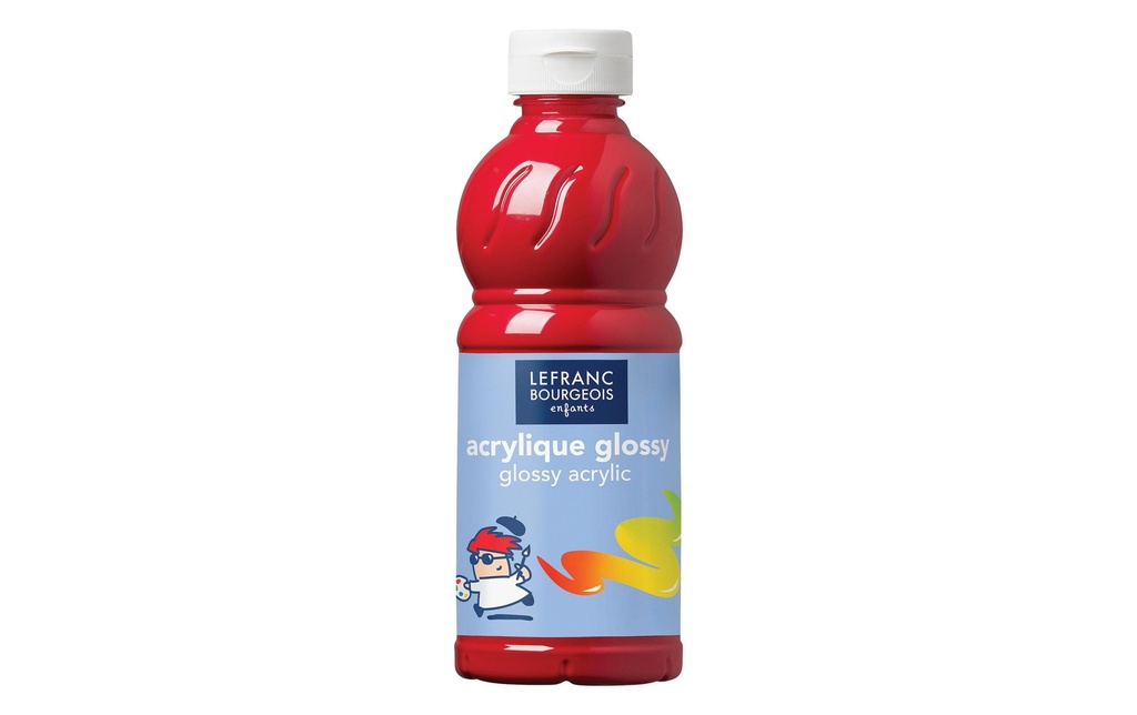 LEFRANC Peinture acrylique Glossy 500 ml, Magenta