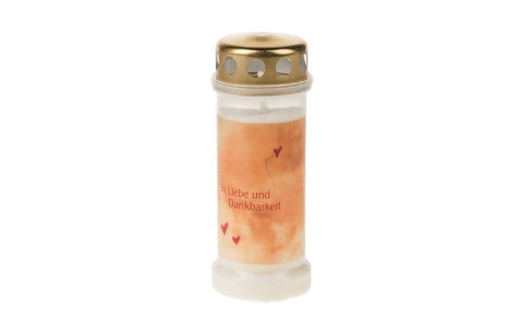 Opiflor Bougie funéraire Éternité, affaire de cœur Ø 6.7 cm