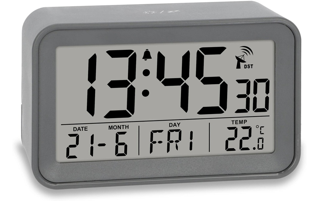 ADE Réveil radio-piloté avec calendrier