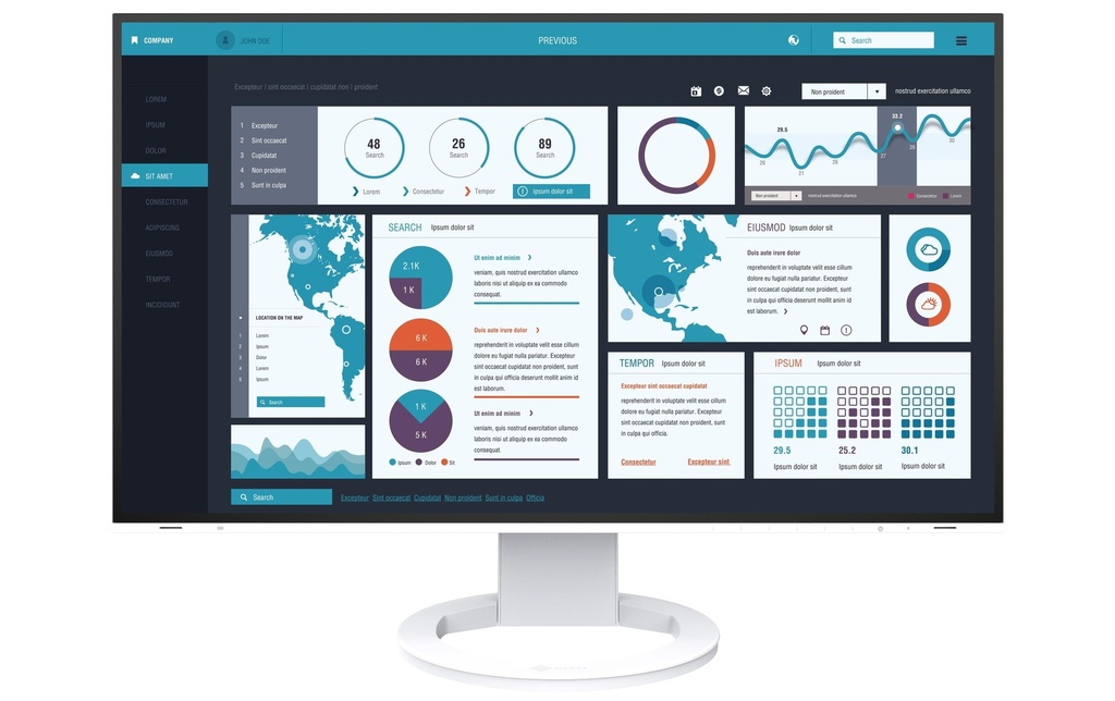 EIZO Moniteur EV2795 Swiss Edition Blanc