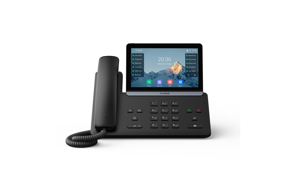 Yealink Téléphone de bureau SIP-T87W Noir