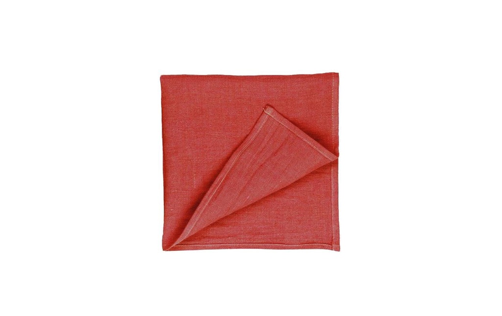 PROFLAX Serviette en tissu Toile 40 x 40 cm, 1 pièce, rouge