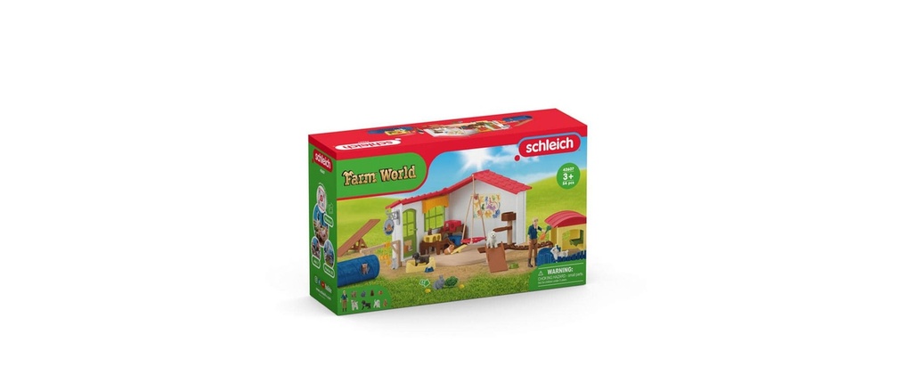 Schleich Ensemble de pions Farm World Hôtel pour animaux
