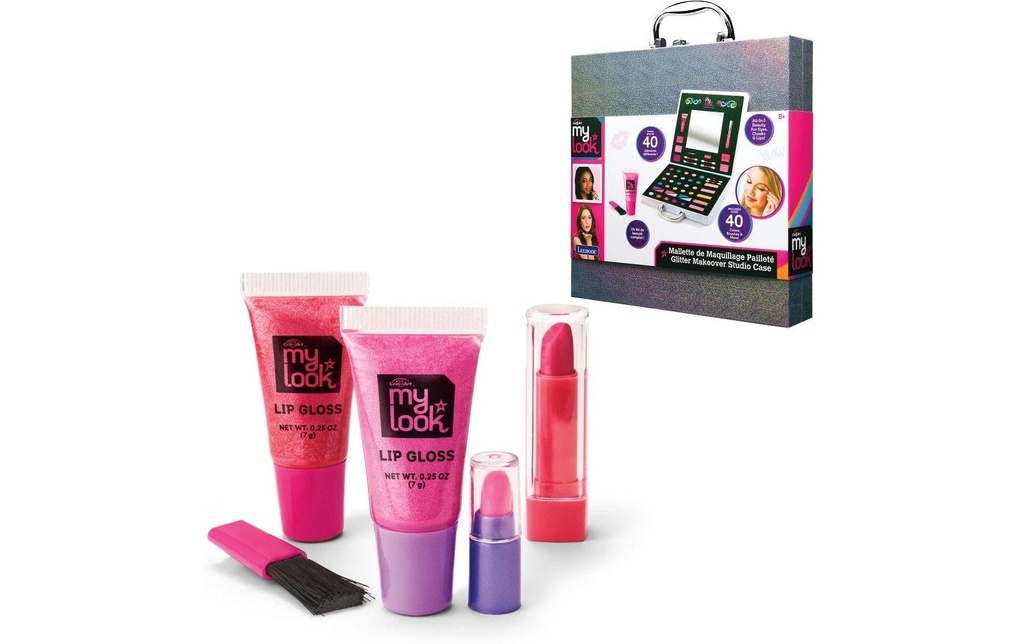 Cra-Z-Art Kit de maquillage Glitter Makeover Studio Case