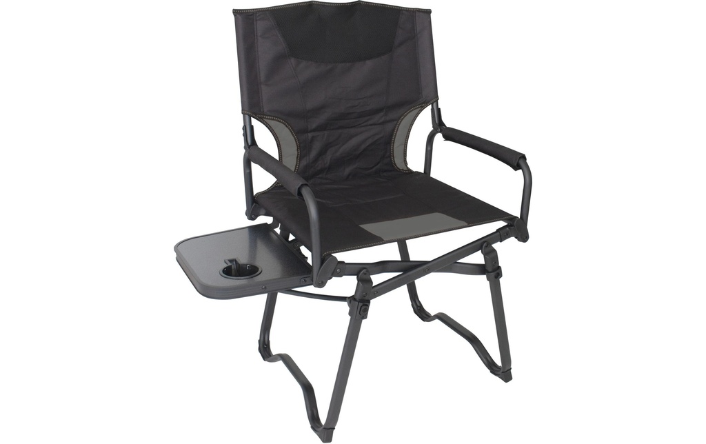 Eurotrail Chaise de camping Chaise de metteur en scène Sisteron Noir/Anthracite