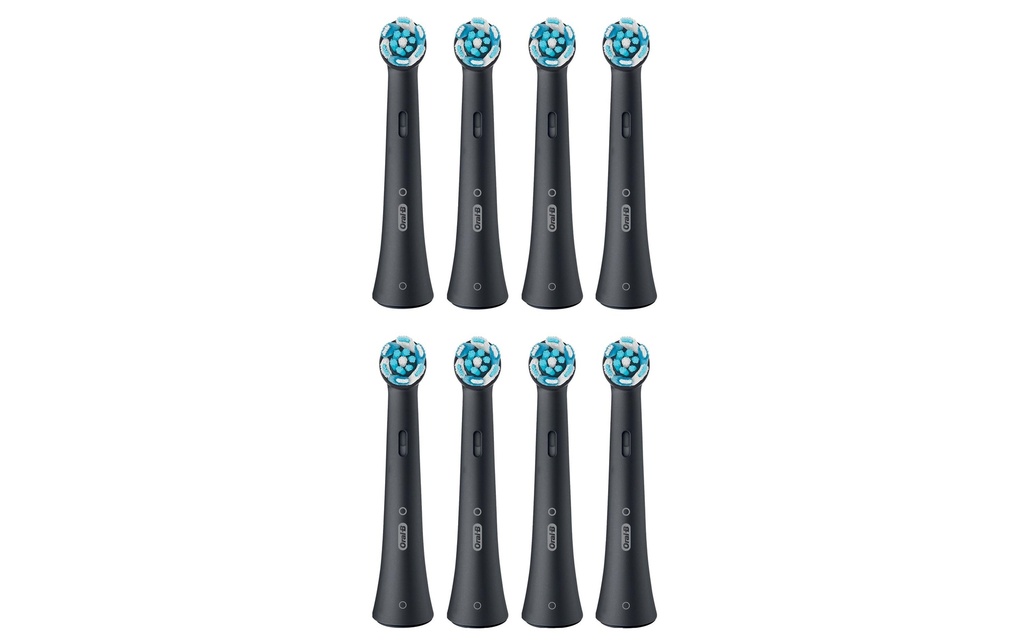 Oral-B Tête de brosse à dents iO Nettoyage ultime, Noir, 8 Pièce/s