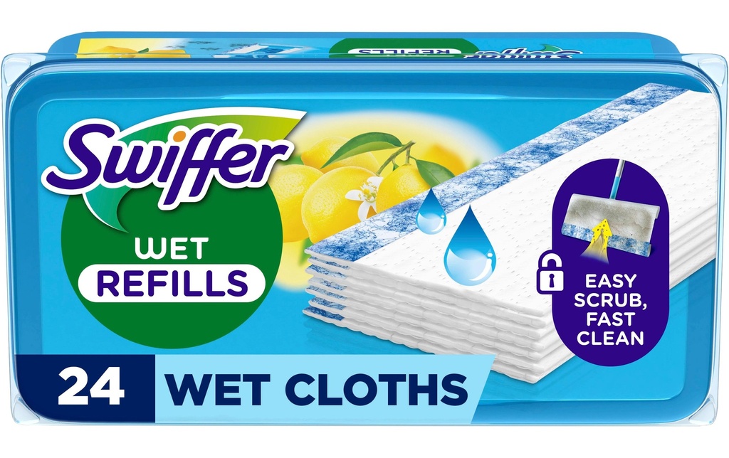 SWIFFER Recharge lingette Wet (24 pces)