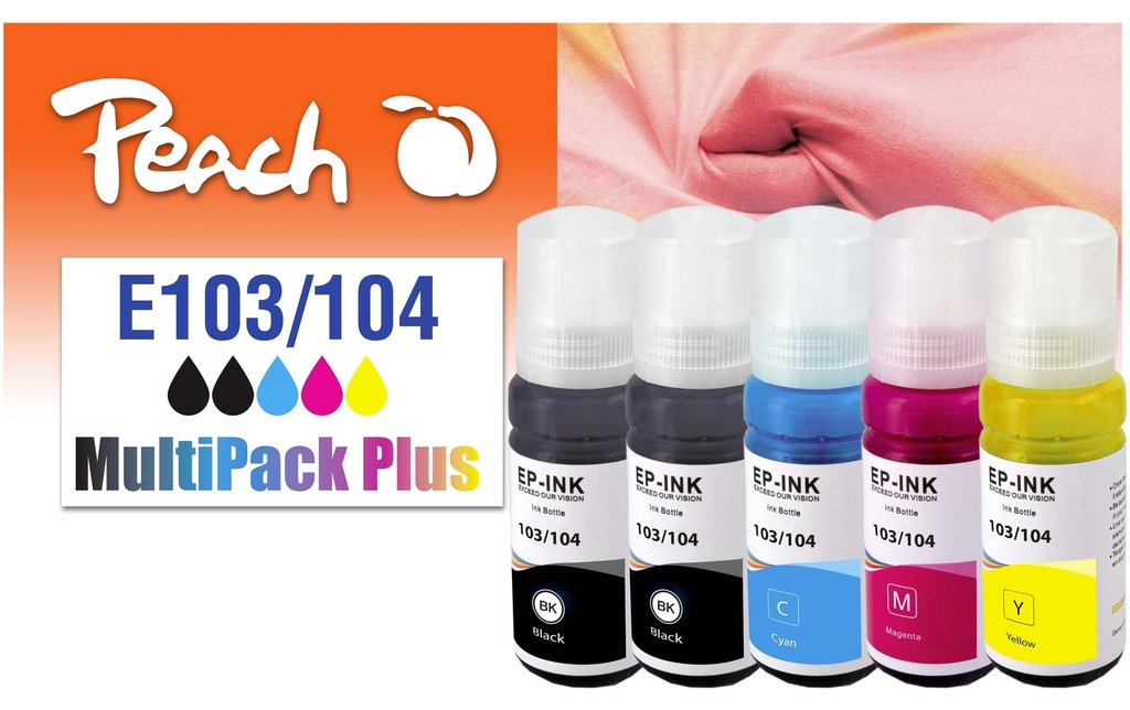 Peach Encre Epson CISS 103/104 Multi-Pack C/M/Y/2x BK