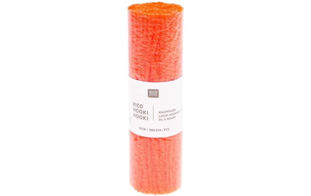 Rico Design Fil à nouer Hooki Orange fluo